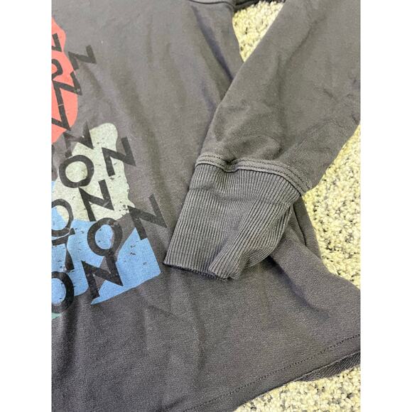 Peloton Women’s Long Sleeve Logo Workout T-Shirt, Size Small Gray/Red Athleisure - Picture 4 of 9